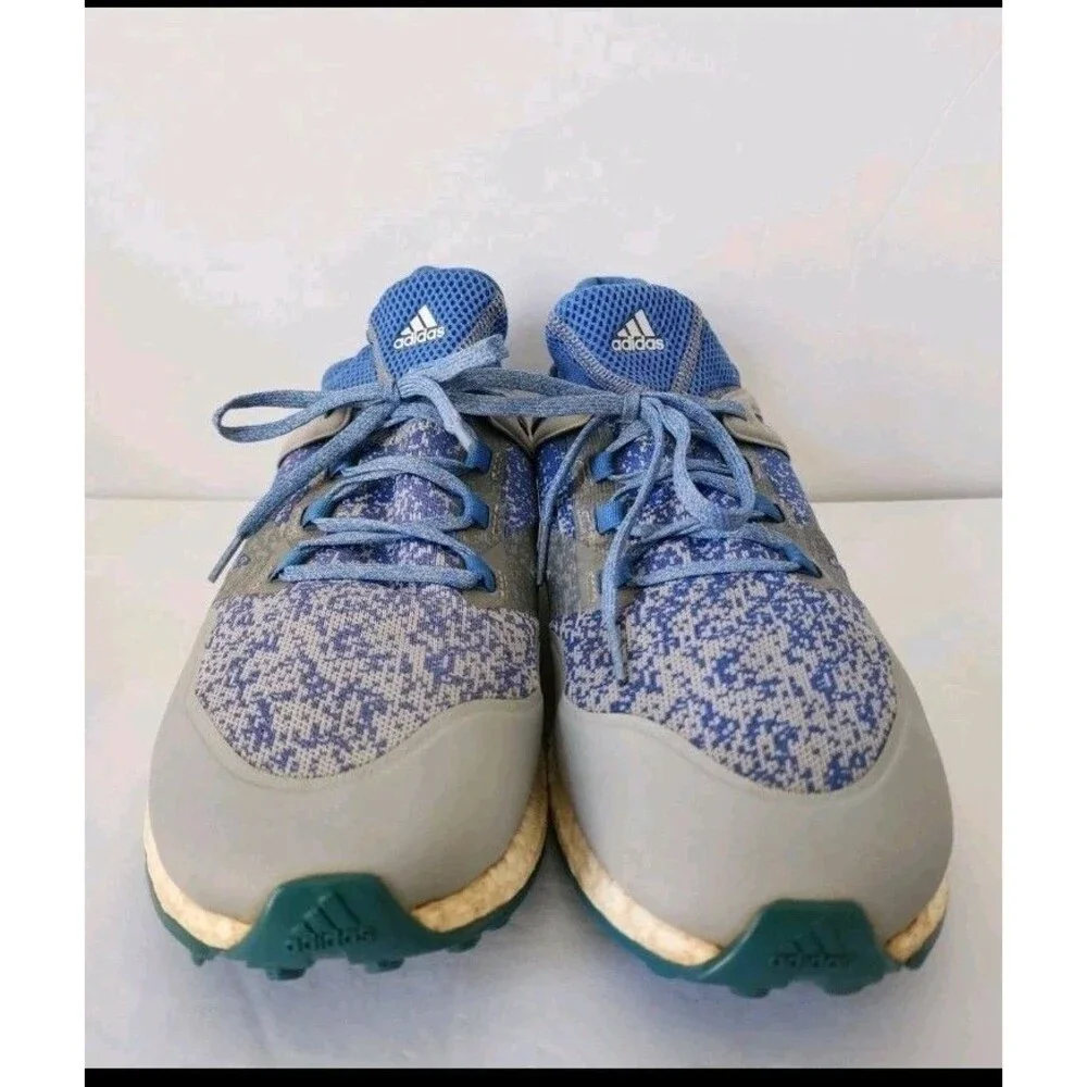 Adidas Crossknit Boost Golf Shoes - Blue & Gray Sneakers - Size 13